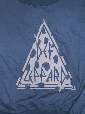 Def Leppard Black XXL Sweatshirt 50% Cotton  Long Sleeve Rock Band Shirt SKU027